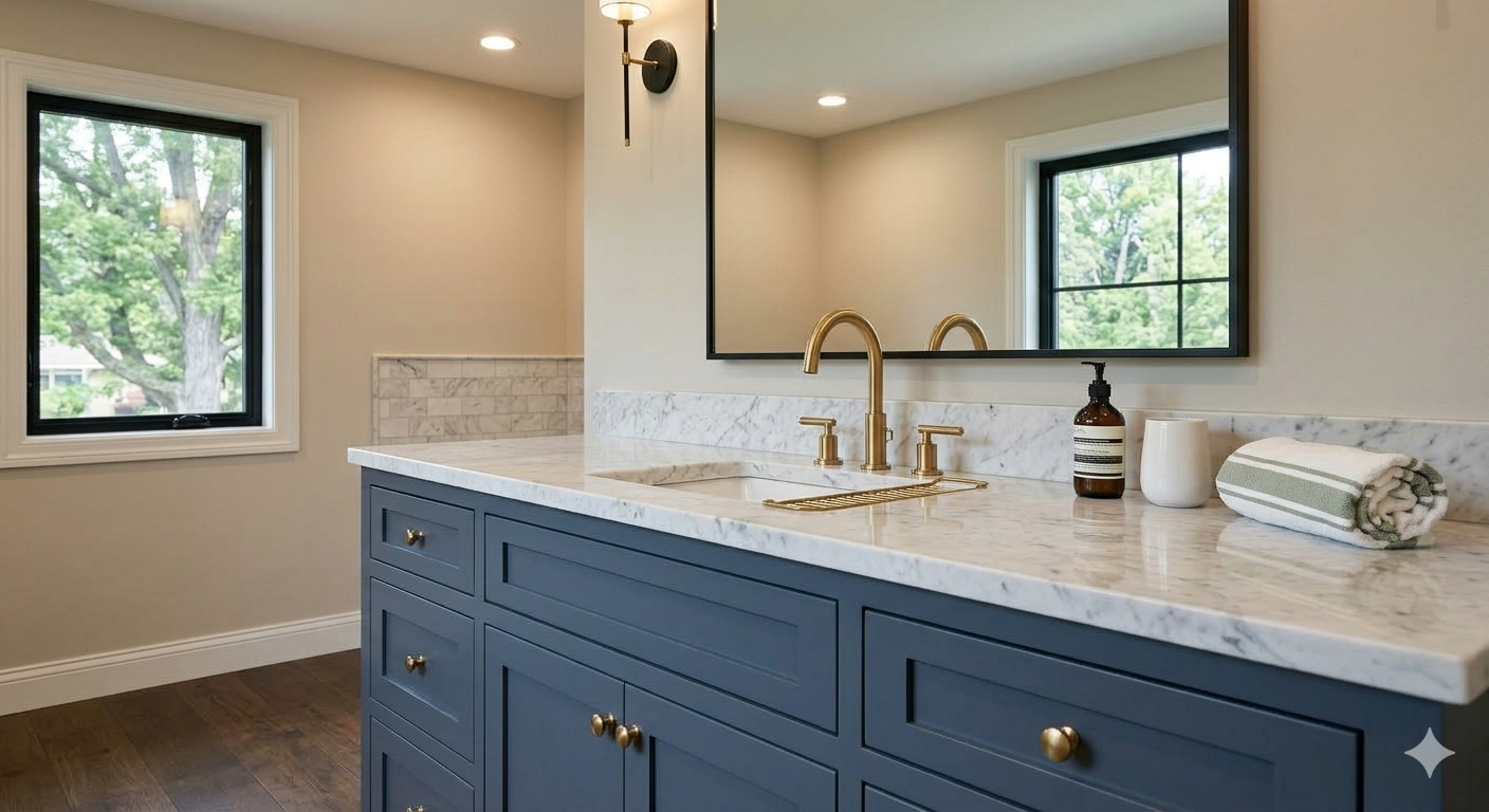 Bathroom Cabinet Painting in Kitchener Forest Heights